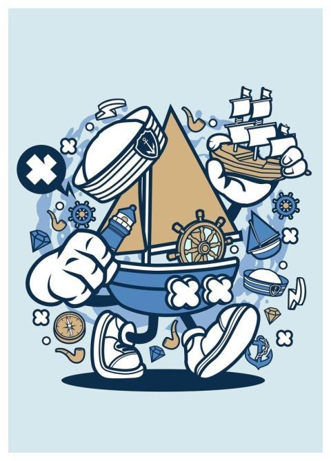 Little Sailor Sailor T-Shirt Nautical Design Ancho