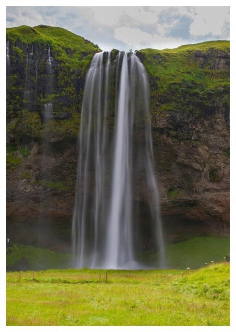 Waterfall Nature Iceland Landscape