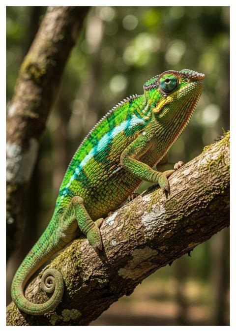 Chameleon Tree Nature Green