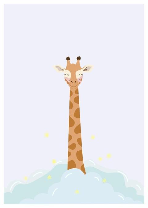 Giraffe Animal Neck Clouds