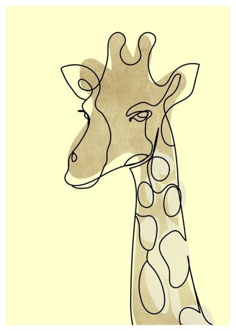Giraffe Animal Background Drawing