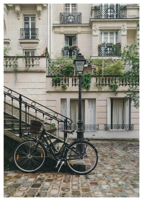 Bicycle Building City Cobblestone Street