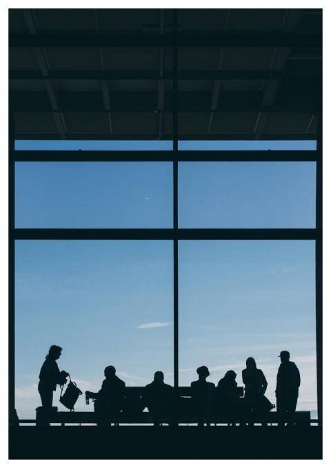 Airport People Waiting Room Wait