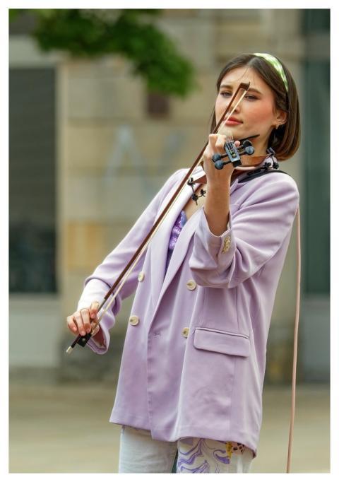 Woman Young People Busker Game