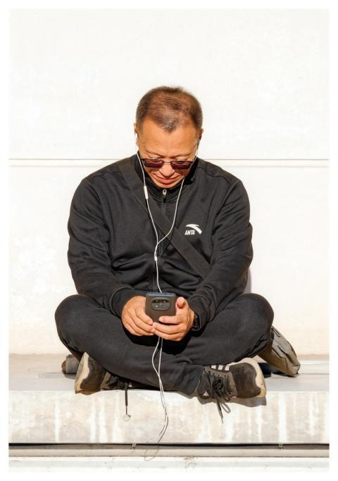 Man Glasses Earbuds Adult