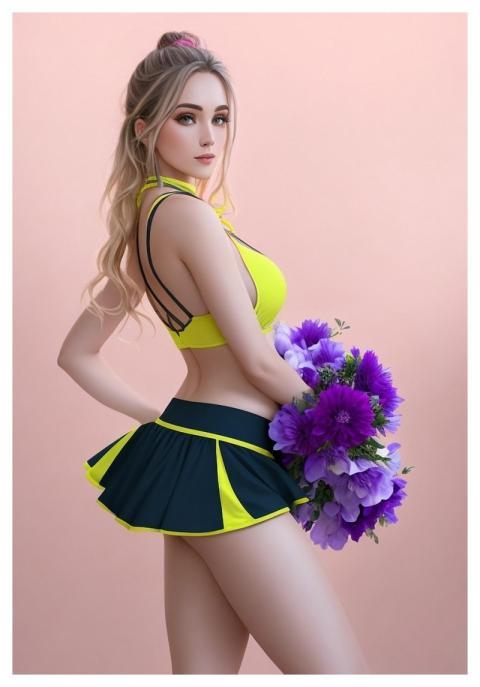 Cheerleader Teenager Girl Bobble