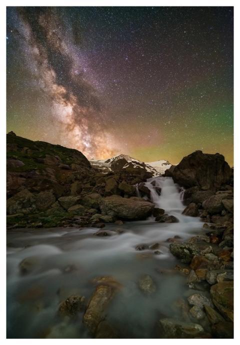 Milky Way River Nature Starry Sky