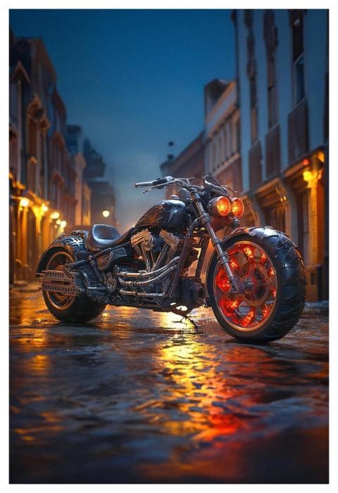 Harley Motorcycle Motor Nature