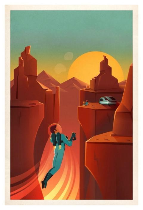 Space Travel Poster (2015)
