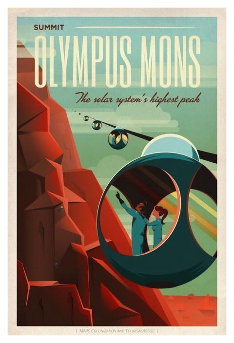 Travel Poster: Olympus Mons