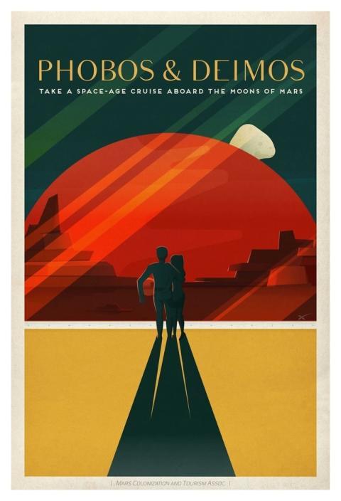 Travel Poster: Phobos and Deimos