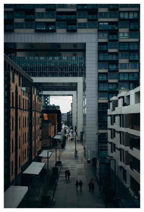 Buildings Crane Houses Architecture Cologne