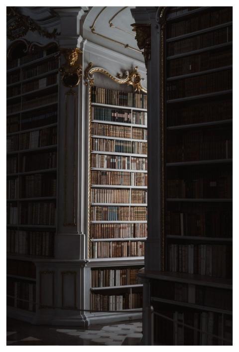 Old Library Samsung Wallpaper Dramatic Lighting An