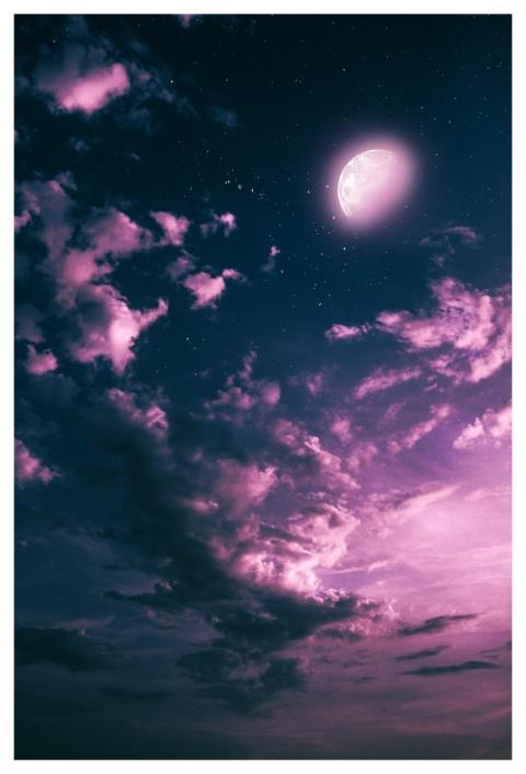 Moon Night Night Sky Nature