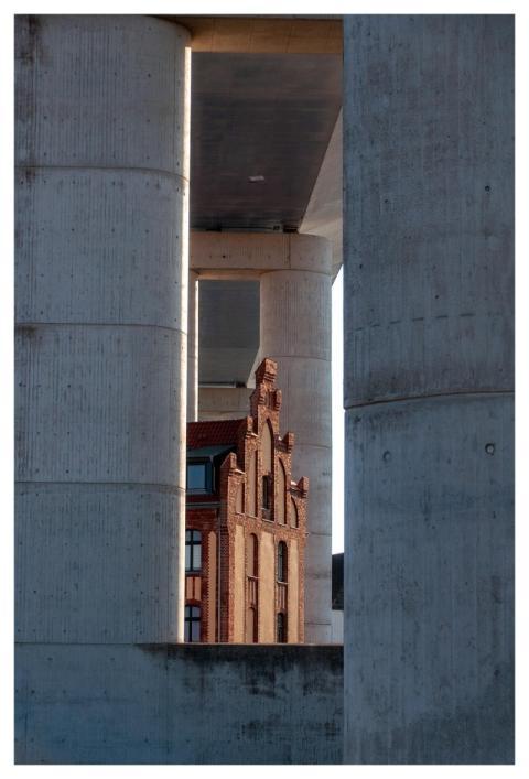 Building Bridge Pier Architecture Concrete Buildin