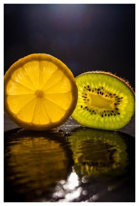 Lemon Kiwi Fruit Food