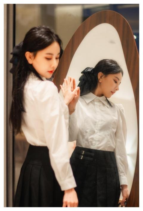 Woman Mirror Portrait Girl