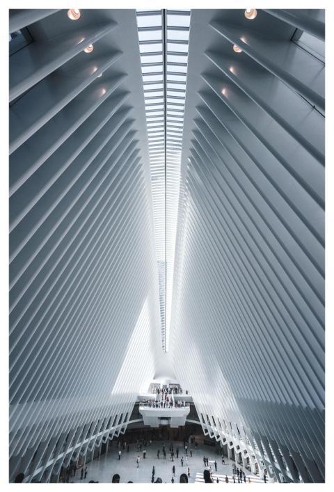 Arch Building Interior People