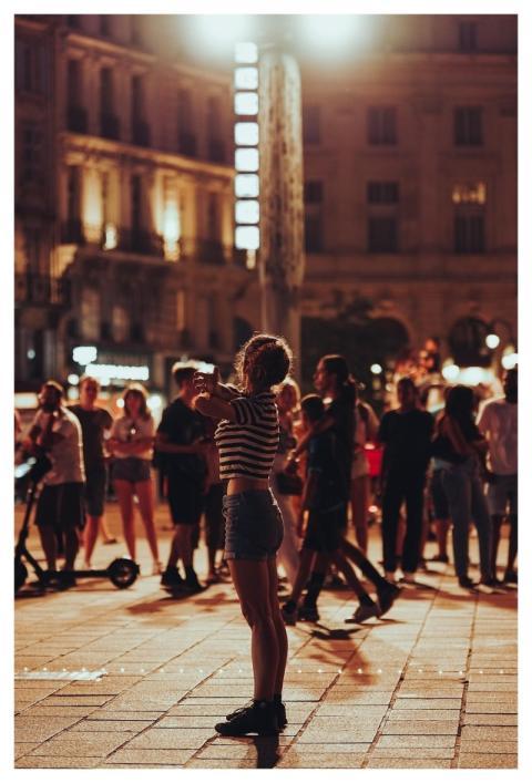 Girl Woman Crowd Dancer