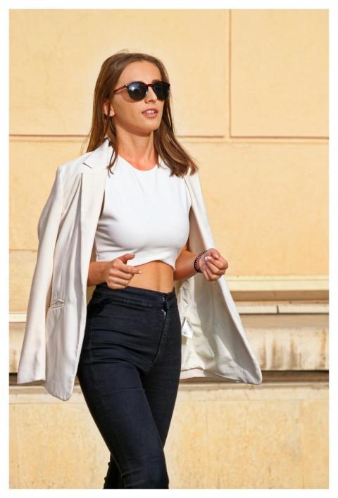 Woman Fashion Sunglasses Posing