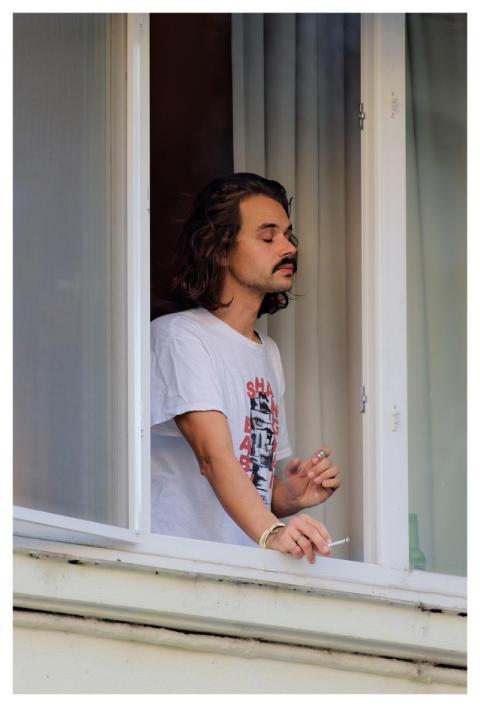 Man Window Smoke Smoking