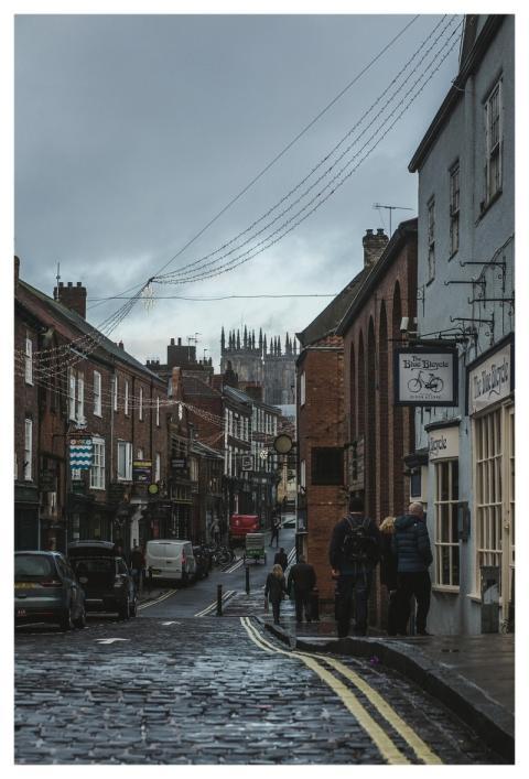 Street Buildings Town Road