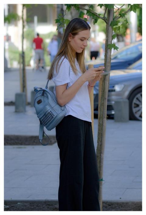 Girlie Pretty Backpack Standing