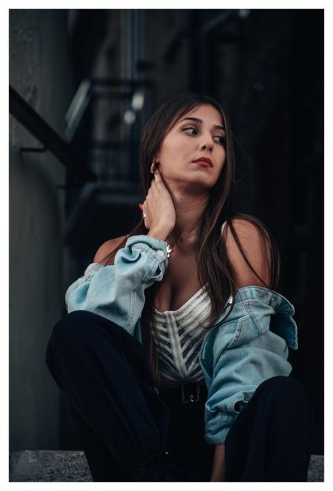 Woman Model Casual Style