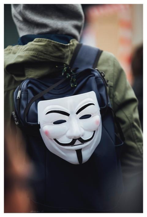 Mask Anonymous Backpack People