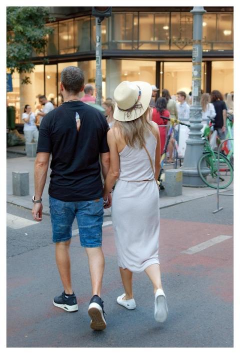 Couple Casual Walking People