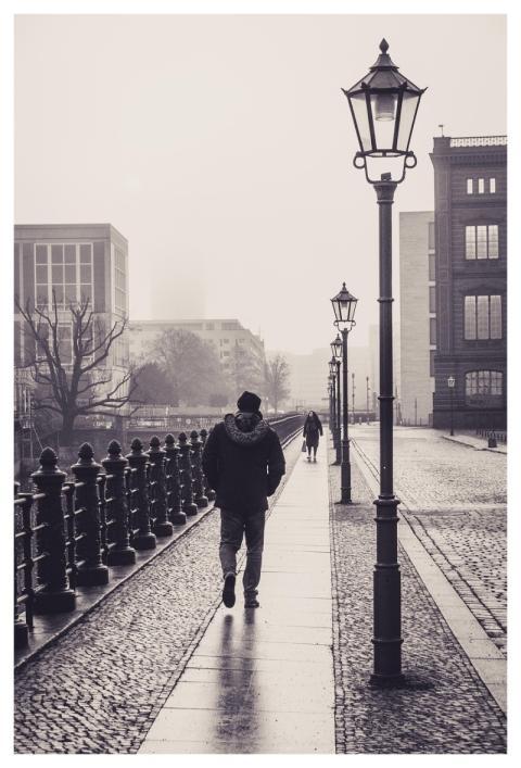 Road People Black-And-White City