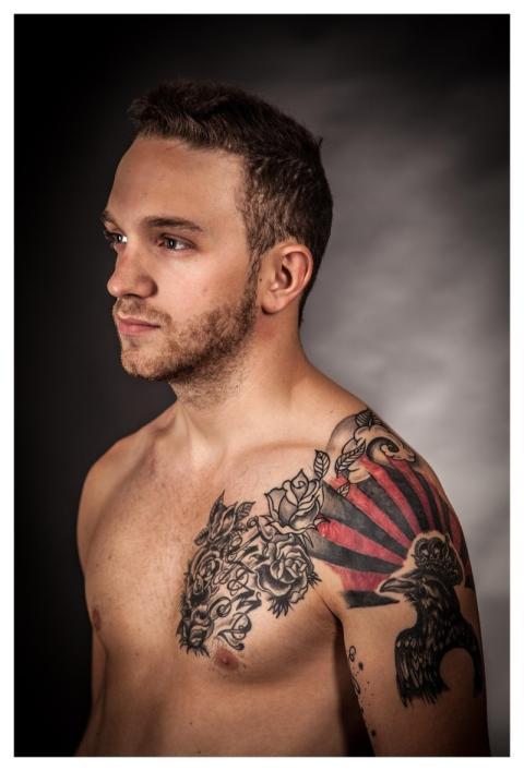 Man Model Tattoo Body