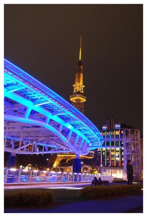 Night View Nagoya Japan Bridge