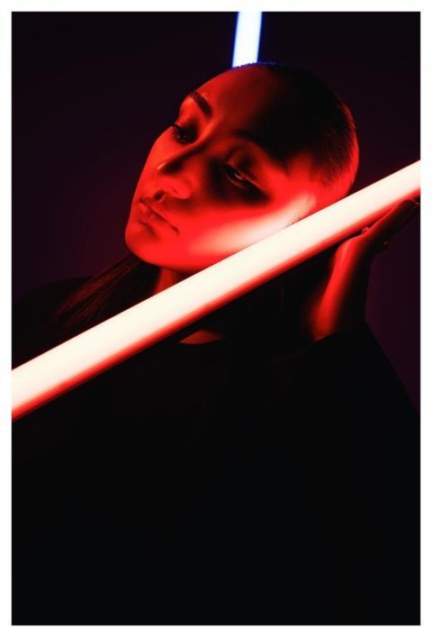 Woman Beauty Neon Portrait