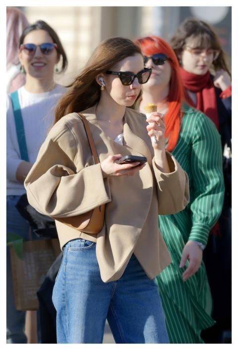 People Standing Waiting Girl