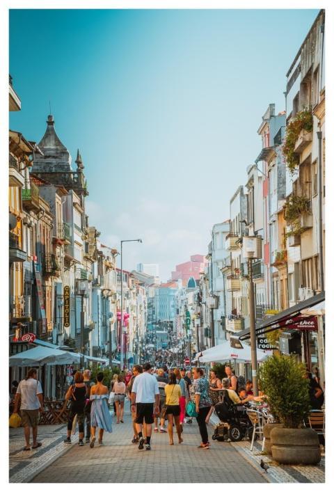 City Shopping Street Shopping Center Historic Cent