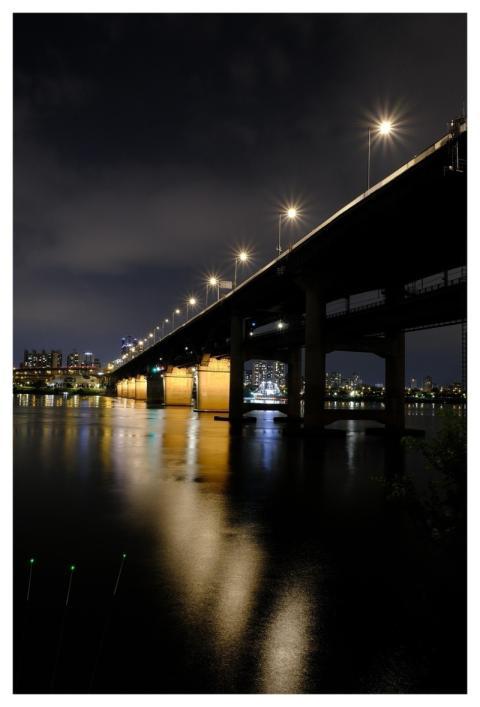 Night View Bridge Han River River