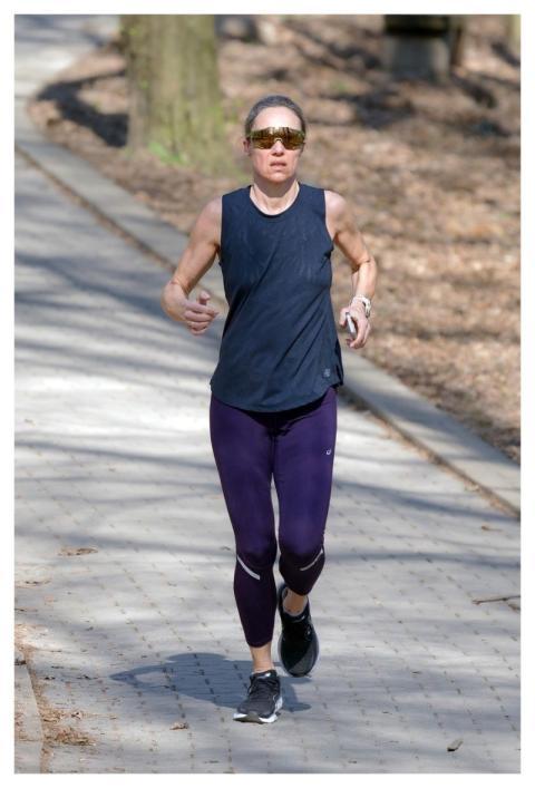 Woman Sunglasses Running Nature