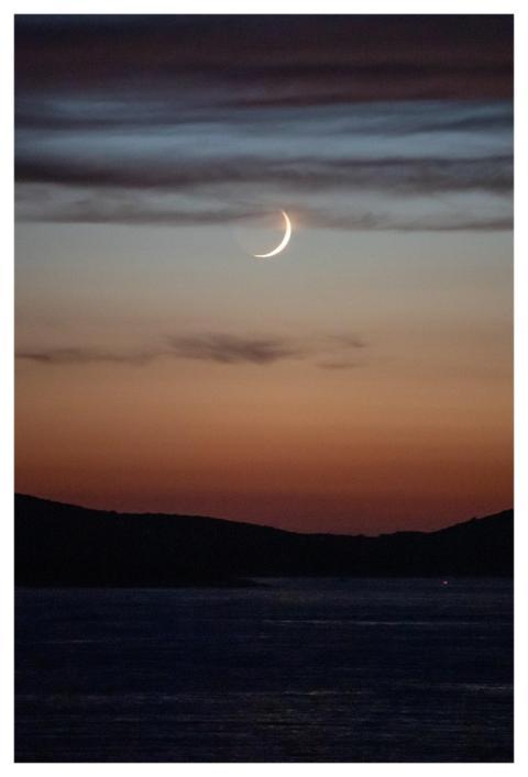 Croatia Sea Night Moon