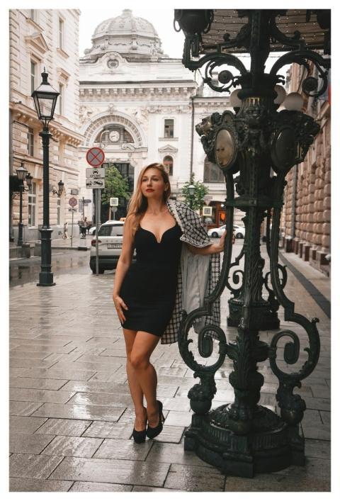 Woman Model Posing Dress