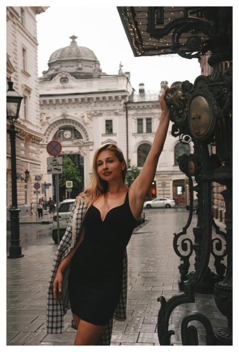 Woman Model Posing Architecture