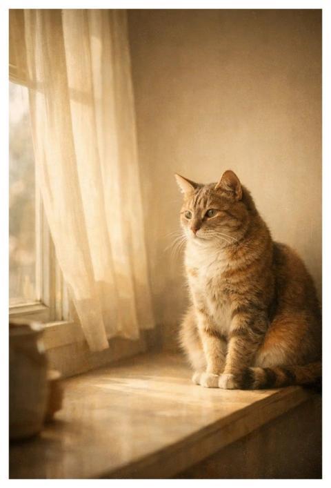 Cat Animal Room Window