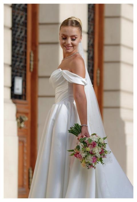Bride Flower Background Woman Young