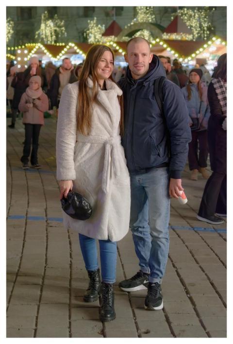 Couple Happy Casual Posing