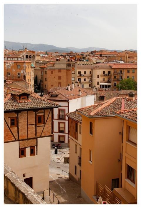 Spain Segovia Town Skyline