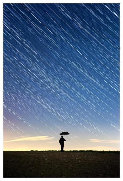 Star Night Rain Umbrella