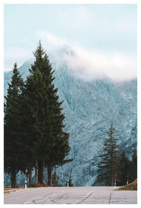 Road Mountain Road Alps Mountains