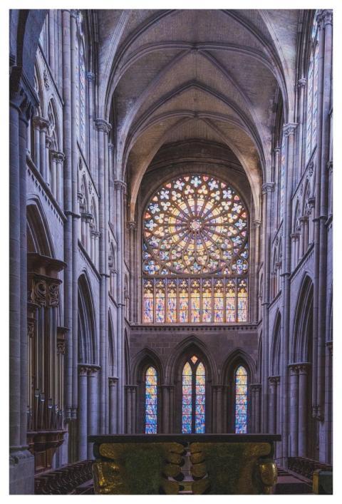 Nave Altar Columns Rosette