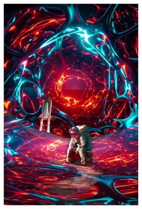 Astronaut Space Light Glow