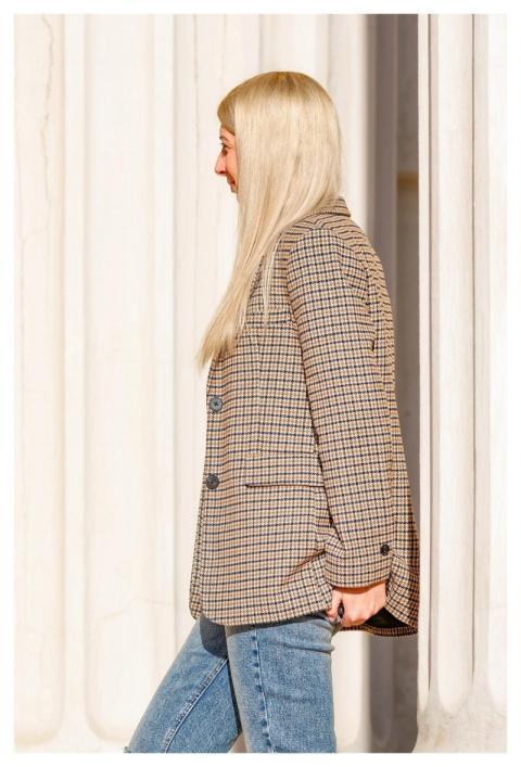 Woman Girl Blonde Jacket